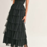 Romantic Ruffle Tiered Maxi Dress