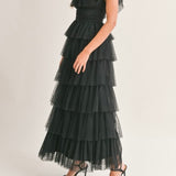 Romantic Ruffle Tiered Maxi Dress