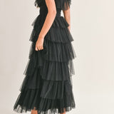 Romantic Ruffle Tiered Maxi Dress