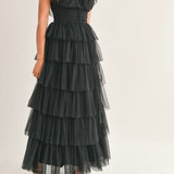 Romantic Ruffle Tiered Maxi Dress