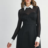 The Icon Mesh Mini Dress