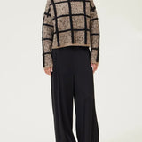 Gridlock Chic Sweater