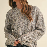 Metallic Leopard Luxe Sweater