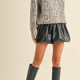 Metallic Leopard Luxe Sweater