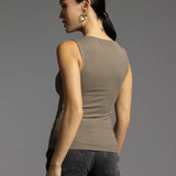 Smokey Olive Ribbed Tank