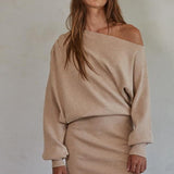 Beige Bliss Sweater Dress