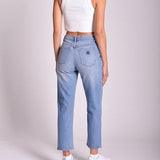 The Kareena Mid Rise Straight Crop Jean