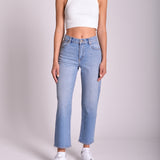 The Kareena Mid Rise Straight Crop Jean