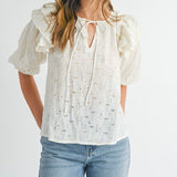 Seaside Lace Whimsy Blouse