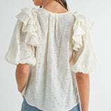Seaside Lace Whimsy Blouse